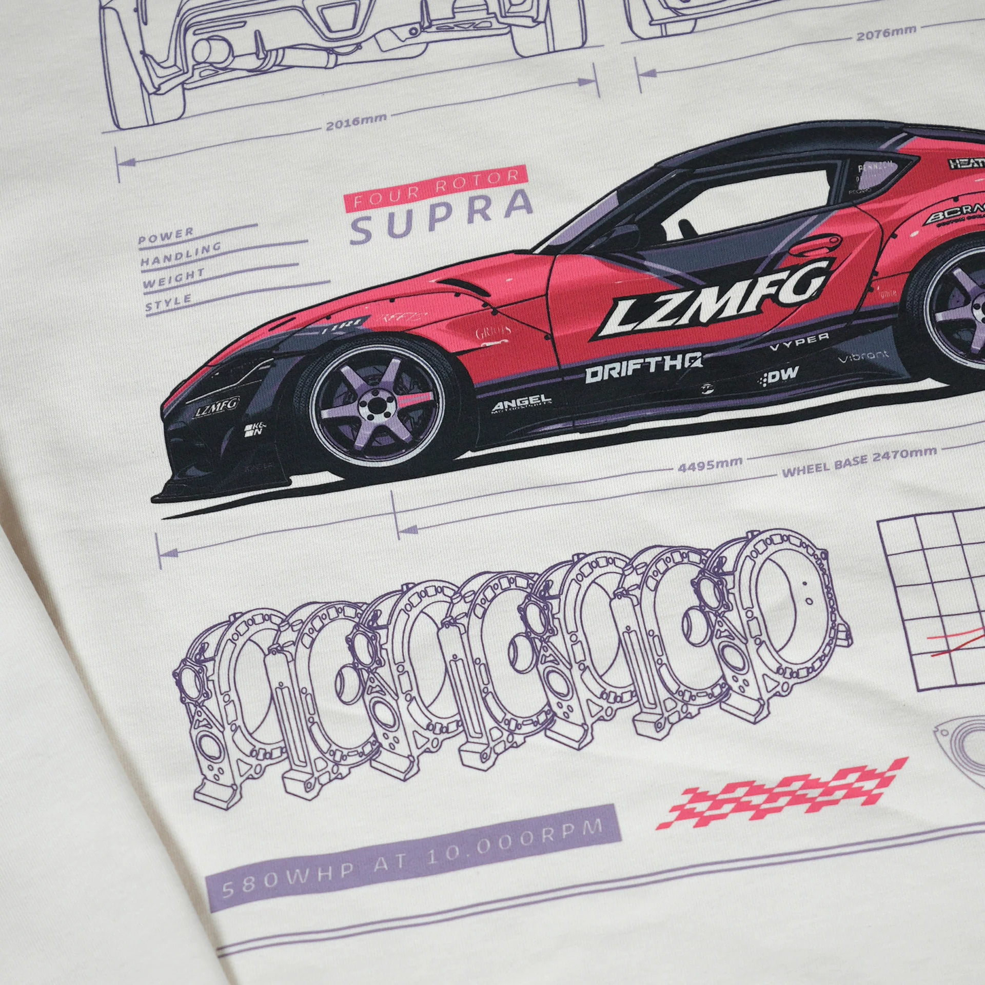 A90 Supra Heavy Hoodie - Image 5