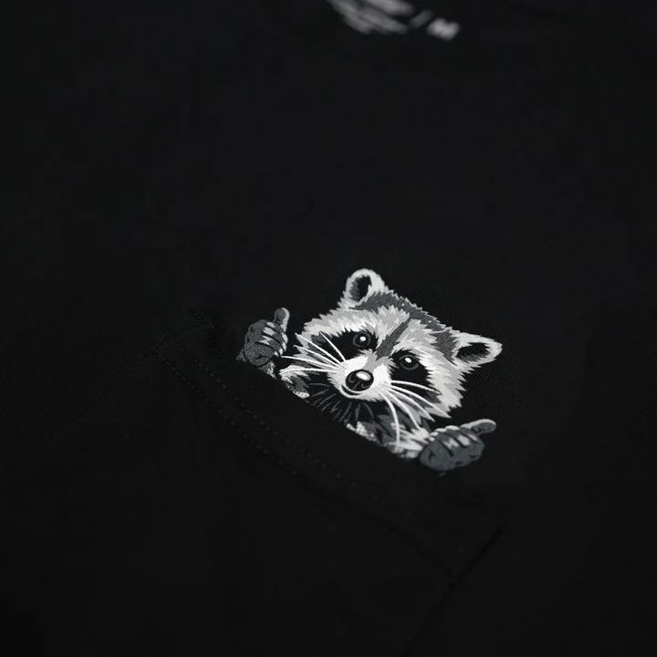 F22 Raccoon Pocket Tee - Image 3