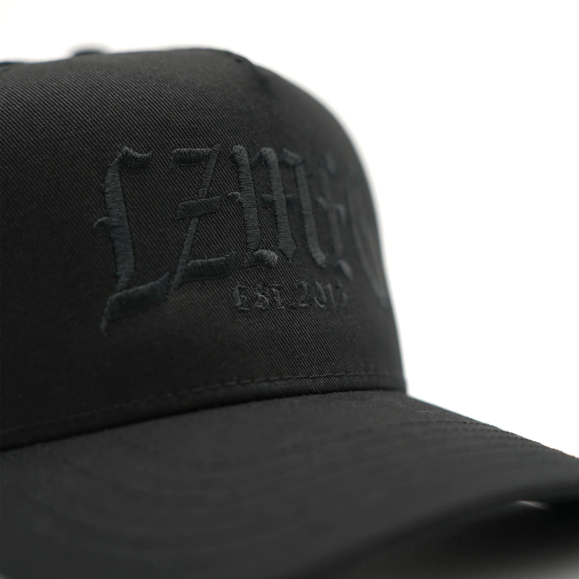 Gothic Embroidered Hat: Black Edition - Image 3