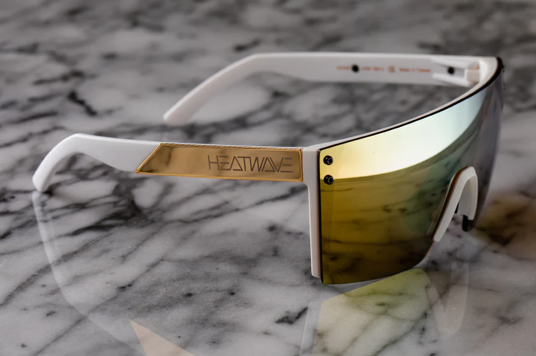 Heatwave Lazer Face White Frame, Gold Metal Customs - Image 3