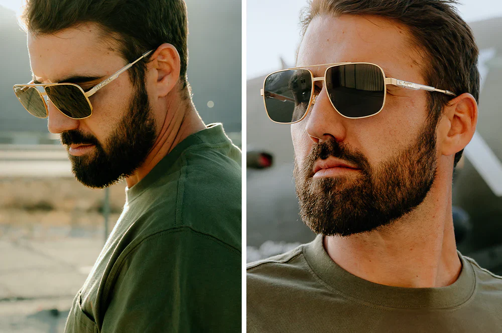 Heatwave Nimitz Sunglasses: GOLD - Image 3
