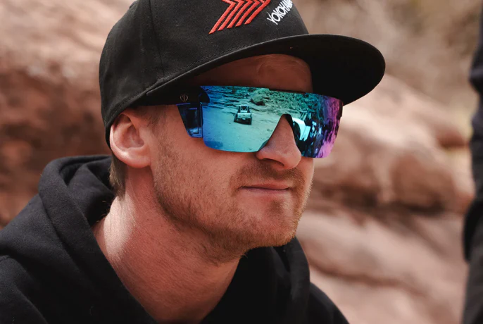 Heatwave Performance Quatro Sunglasses: Galaxy Blue Z87+ - Image 4