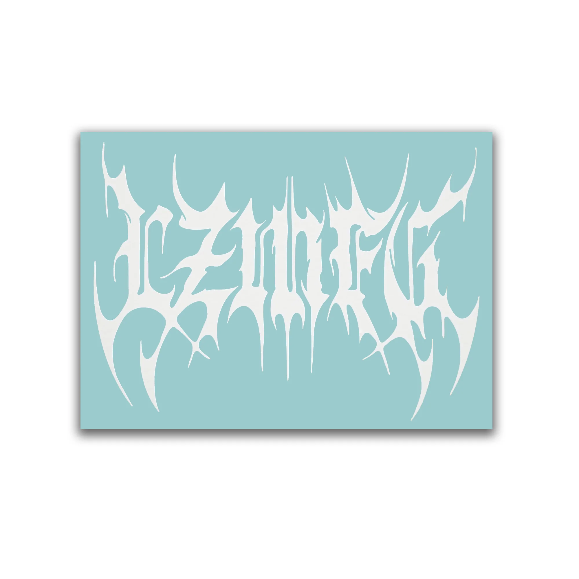 Metal Vinyl Die Cut Sticker