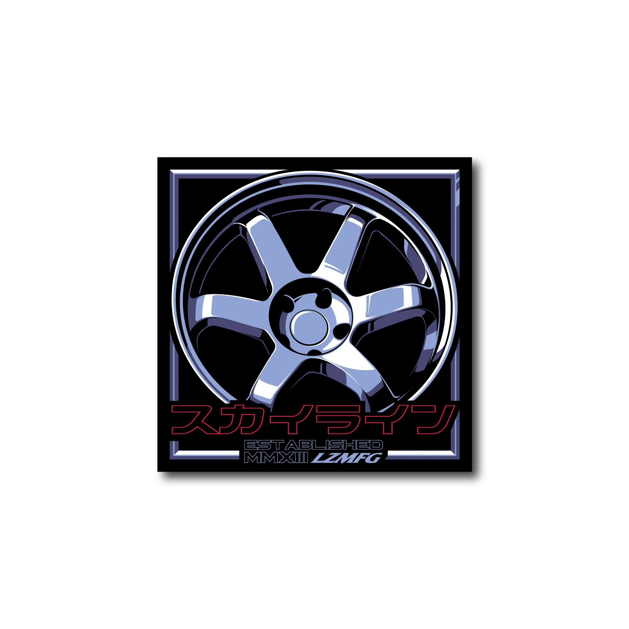 Midnight Wheel Sticker