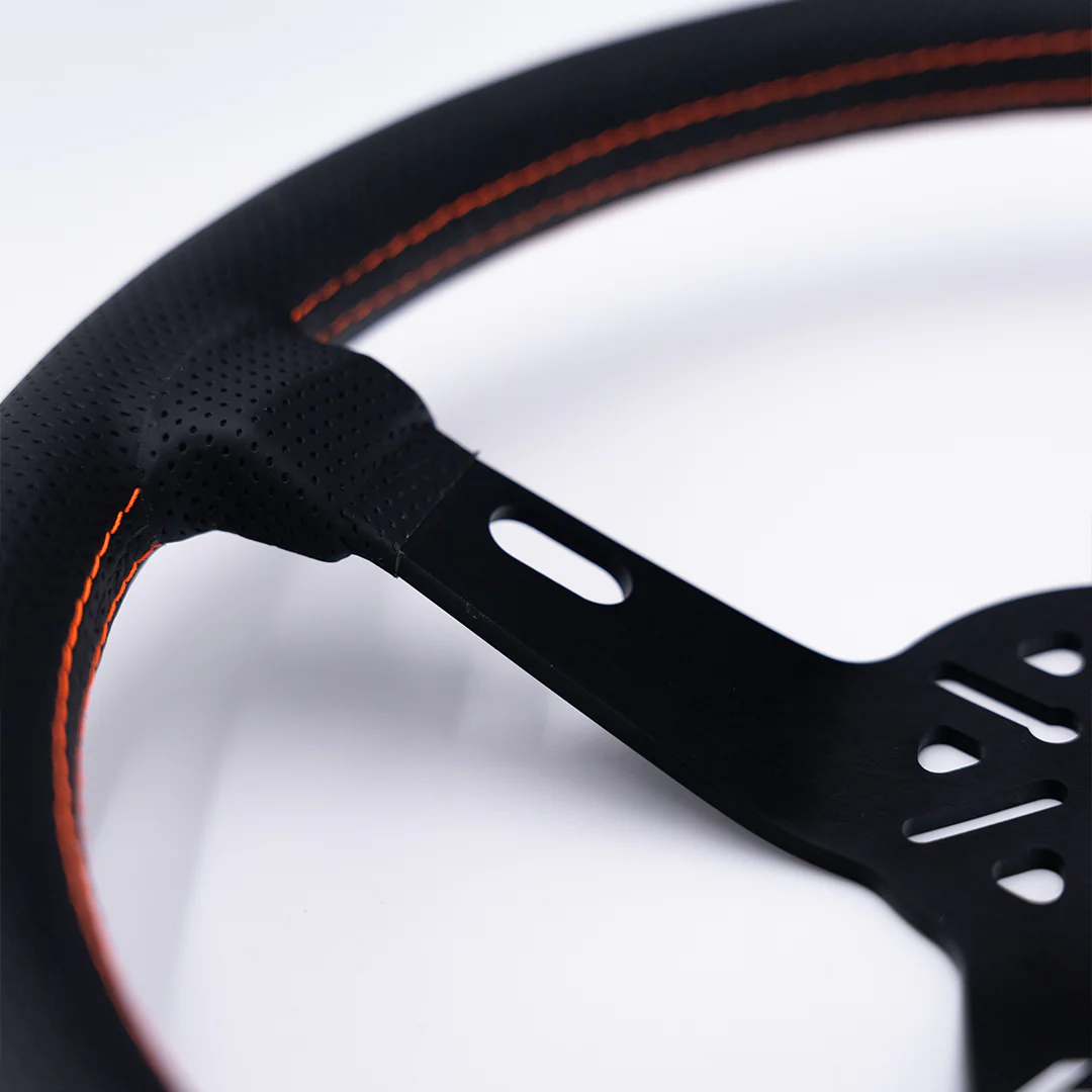 Sim Racing Drift Steering Wheel - Leather - Image 3