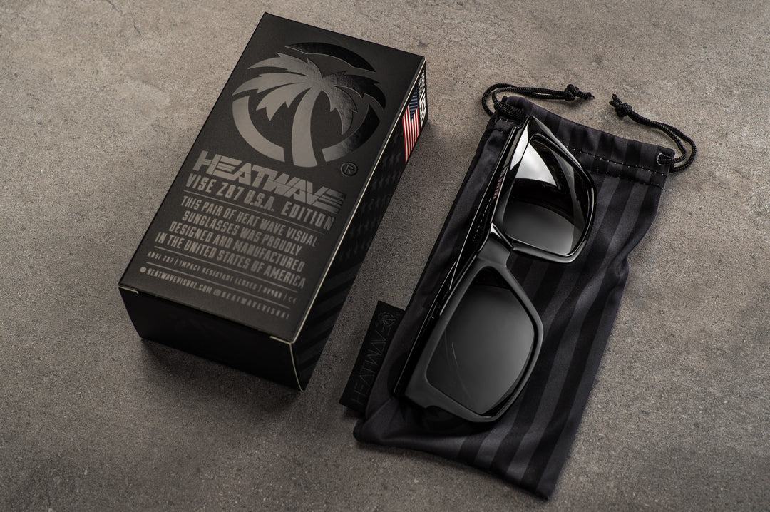 USA VISE SUNGLASSES: GLOSS BLACK - Image 10